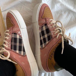 Pink sneakers